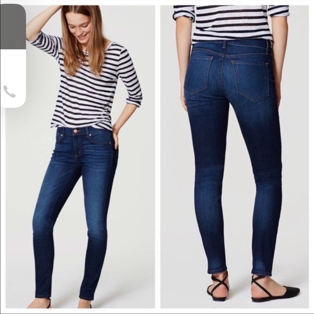Loft Skinny Crop Denim Jeans